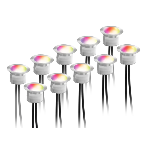 Deltaco SMART HOME SH-DLK01 IEEE 802.11 b/g/n, meleg fehér fény és RGB, ezüst Lámpa