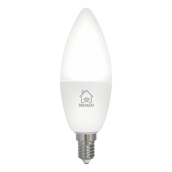 Deltaco SMART HOME SH-LE14CCTC izzó, LED, E14, gyertya, szabályozható