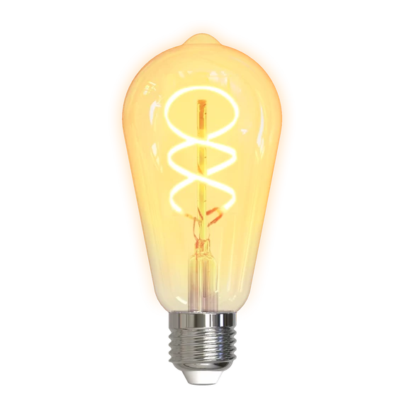 Deltaco SMART HOME SH-LFE27ST64S WiFi, E27, 5.5W, 1800-6500K, volfrám spirál Izzó