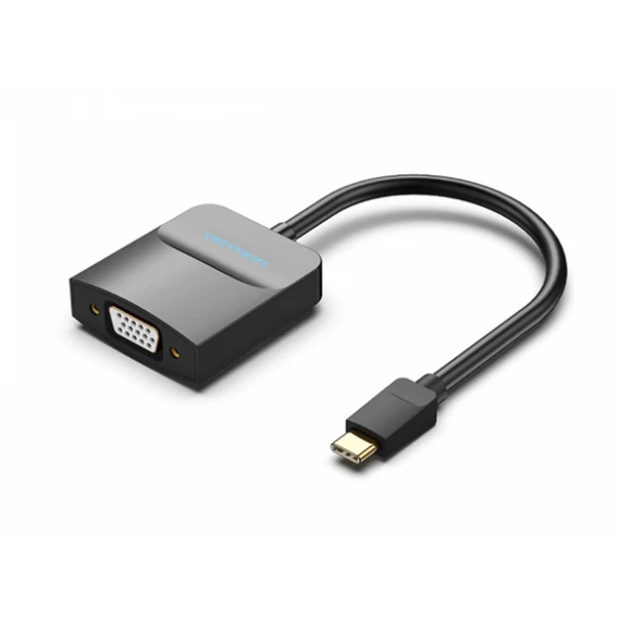 Vention USB-C -> VGA, 0,15m (ABS, fekete) adapter