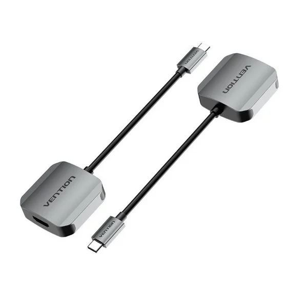 Vention USB-C -> VGA (0,15m Szürke Aluminum Ötvözet) konverter