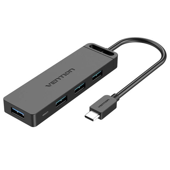 Vention USB-C -> USB-A 3.0*4 & Micro B USB 1m, Hub