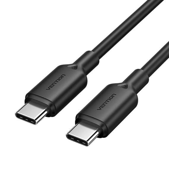 Vention Szövet USB-C -> USB-C,(3A, fekete), 2m, kábel