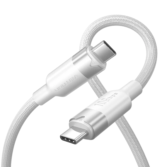 Vention USB-C 3.2/M, 1m,(fehér, Gen2, 10Gbps), kábel