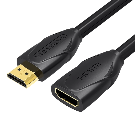 Vention HDMI/M -> HDMI/F (hosszabbító, fekete), 5m, kábel