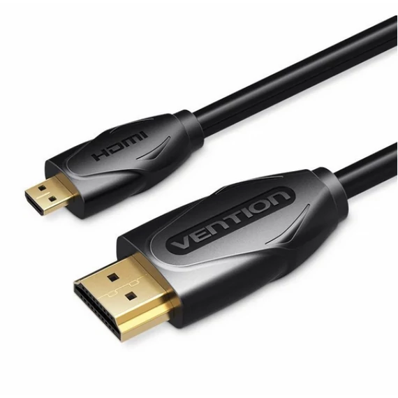 Vention micro HDMI/M -> HDMI/M, (fekete) 1m, kábel