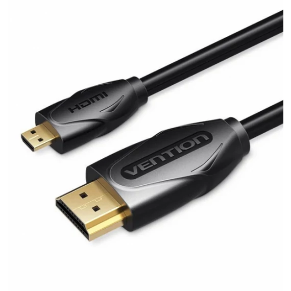 Vention micro HDMI/M -> HDMI/M, (fekete) 2m, kábel