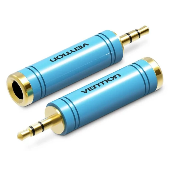 Vention 6.5mm/F -> 3.5mm jack/M, (audio,kék), adapter