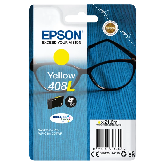 Epson T09K4 Tintapatron Yellow 21,6ml No.408L