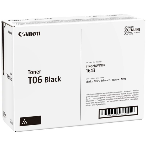 Canon T06 Toner Black 20.500 oldal kapacitás