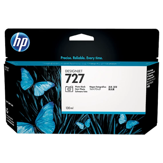 HP B3P23A Patron Photo Bk 130ml No.727 (Eredeti)