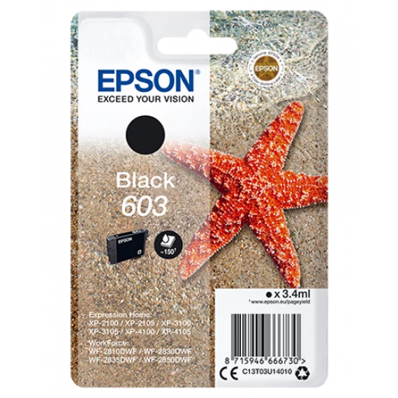 Epson T03U1 Tintapatron Black 3,4ml No.603