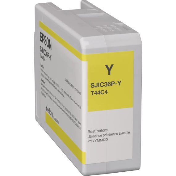 Epson SJIC36P(Y) C6500/C6000 Tintapatron Yellow 80ml