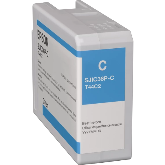 Epson SJIC36P(C) C6500/C6000 Tintapatron Cyan 80ml