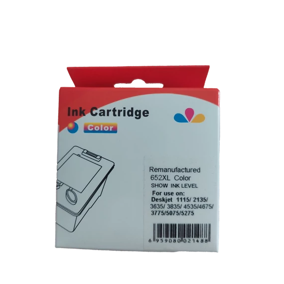 Utángyártott HP F6V24AE Tintapatron Color No.652 /FU/ WHITE BOX