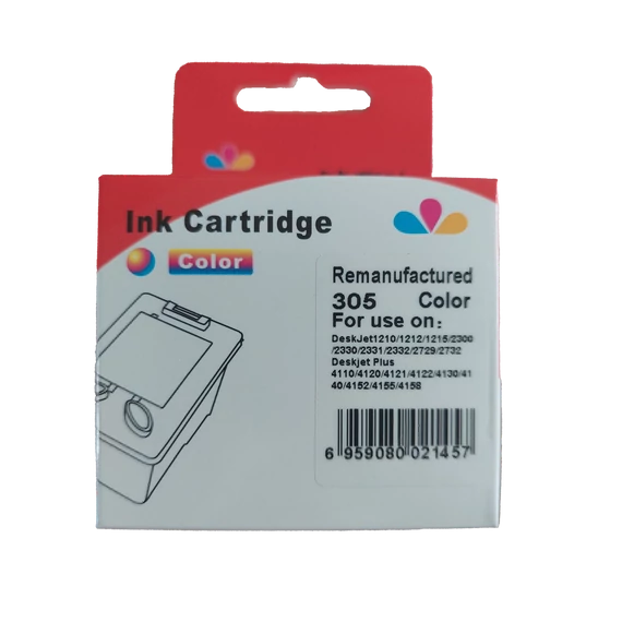 Utángyártott HP 3YM63AE Tintapatron Color No.305XL WHITE BOX