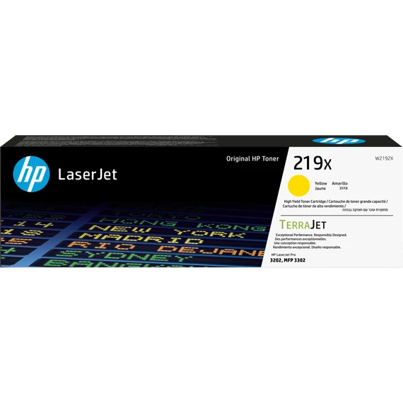 HP W2192X Toner Yellow 2.500 oldal kapacitás No.219X
