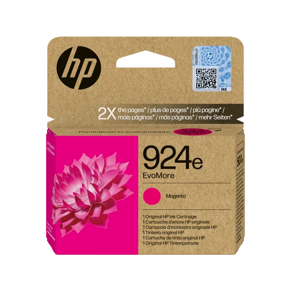 HP 4K0U8NE Tintapatron Magenta 800 oldal kapacitás No.924e EvoMore
