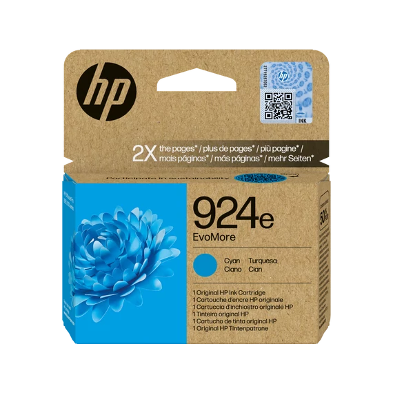 HP 4K0U7NE Tintapatron Cyan 800 oldal kapacitás No.924e EvoMore