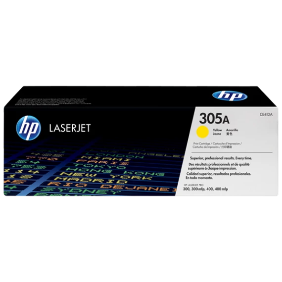 HP CE412A Toner Yellow 2.600 oldal kapacitás No.305A