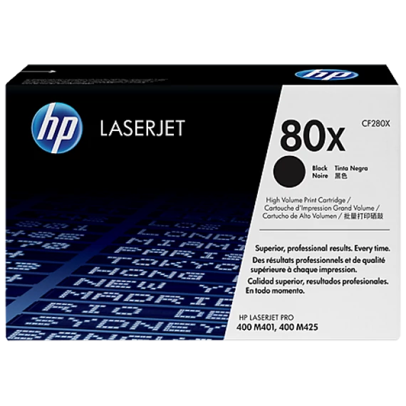 HP CF280X Toner Black 6.900 oldal kapacitás No.80X