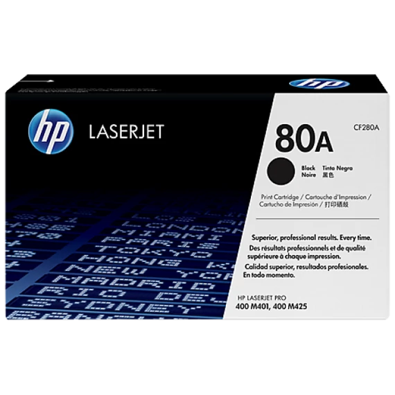 HP CF280A Toner Black 2.560 oldal kapacitás No.80A