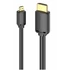 Vention micro HDMI/M -> HDMI/M (4K,HD,fekete), 2m, kábel