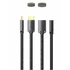 Vention HDMI/M -> HDMI/F (4K, HD, PVC, fekete), 5m, kábel