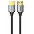 Vention HDMI -> HDMI, (Ultra vékony kivitel, Szürke Aluminum Ötvözet), 0,5m, kábel