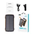 Choetech B657, 20000mAh, (PD20W, QC18W, Qi 10W Wireless Töltés, Napelemes, túrázáshoz) PowerBank