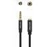 Vention 3.5mm jack/M -> 3.5mm/F , (hosszabbító,audio,fekete),  5m, kábel