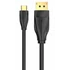 Vention USB-C -> Displayport,  (fekete), 2m, kábel