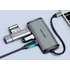 Vention USB-C -> HDMI/3*USB3.0/RJ45/PD, ( 6-1,szürke), 0,15m, konverter