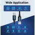 Vention USB-A 3.0/M ->  USB-A 3.0/M,  (PVC,fekete), 0,5m, kábel