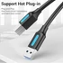 Vention USB-A 3.0/M -> USB-B/M, (PVC,fekete), 1m, kábel