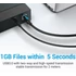 Vention USB-A 3.0/M -> USB-B/M, (PVC,fekete), 1m, kábel