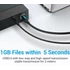 Vention USB-A 3.0/M -> USB-B/M, (PVC,fekete), 3m, kábel