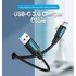 Vention USB-A 3.0/M -> USB-C/M kábel, (PVC,fekete), 1m,  kábel
