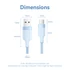 Vention USB-A 2.0/M -> USB-C/M, 1m,(blue,3A), kábel