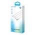 Vention USB-A 2.0/M -> USB-C/Lightning/Micro USB-B, 1,5m,(fehér,6A,3in1), kábel