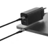 Vention USB-C+C+A (65W/30W/30W,  3-portos, fekete), töltő