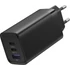 Vention USB-C+C+A (65W/30W/30W,  3-portos, fekete), töltő