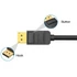 Vention Displayport -> HDMI, (fekete), 2m, kábel
