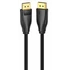 Vention Displayport/M -> Displayport/M (Szövet, fekete), 2m,  kábel