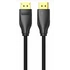 Vention Displayport/M -> Displayport/M  (Szövet, fekete), 10m, kábel