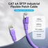 Vention SFTP Patch (Cat.6, ipari,flexibilis,lila), 0,3m, kábel
