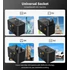 Choetech USB-C*2+USB-A*2 (35W,fekete,travel,USB-C kábellel, US,UK,EU,AU), töltő