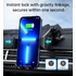 Choetech Telefon (15W,töltős, gravitációs,szellőzőre,USB-C), tartó