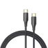 Vention Nylon USB-C -> USB-C 2.0,(3A, fekete), 1m, kábel