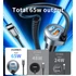 Choetech USB-C*2+A (65W,3-portos, autós, gyorstöltő), töltő